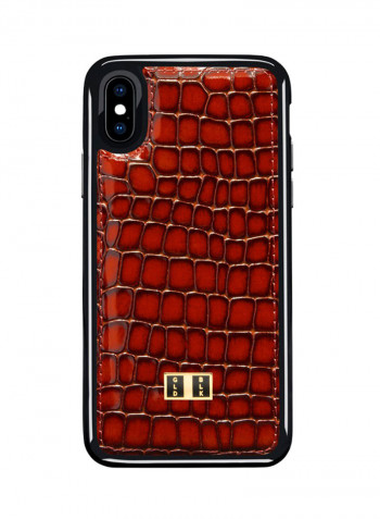 Protective Case Cover For Apple iPhone XS Milano Brown