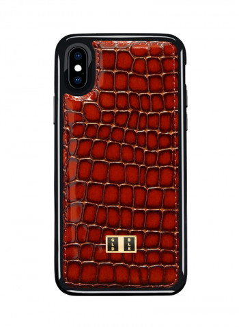 Leather Protective Case Cover For Apple iPhone X Milano Brown