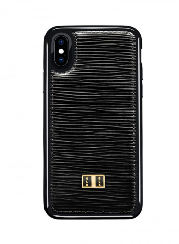 Leather Protective Case Cover For Apple iPhone X Unico Black
