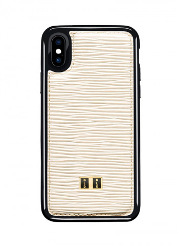 Leather Protective Case Cover For Apple iPhone X Unico White