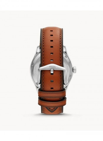 Men's Chapman Multifunction Luggage Leather Strap Wrist Watch FS5736