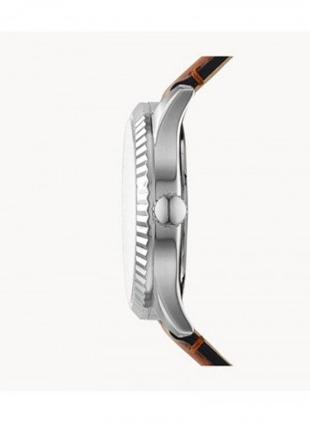 Men's Chapman Multifunction Luggage Leather Strap Wrist Watch FS5736