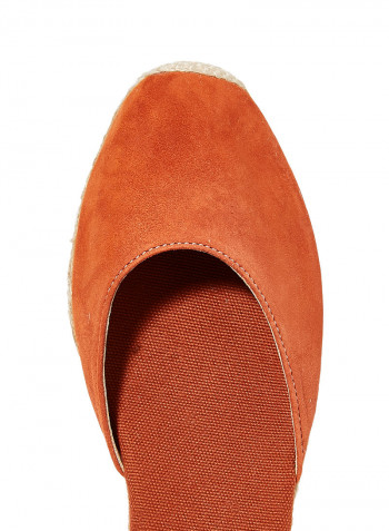 صندل لوريت بكعب عريض وإبزيم للإغلاق Brown