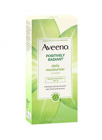 Positively Radiant Daily Face Moisturizer With Broad Spectrum SPF 15 4ounce