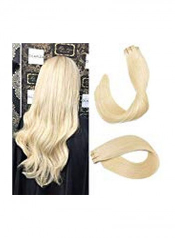 20-Piece Straight And Long Hair Extension Set Blonde 22inch
