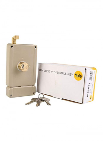 Rim Lock And Key Gold