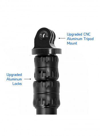Waterproof Extension Pole For Camera Black