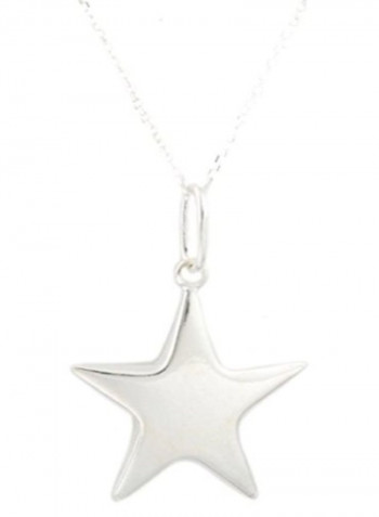 925 Sterling Silver Link Chain Pendant Necklace