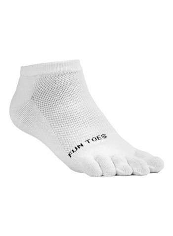 Set Of 6 Breathable Toe Socks