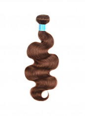 Wavy And Long Hair Wig Hair Bundle Extension Brown 24inch