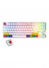 Wired And Bluetooth Dual Mode Mechanical Gaming Keyboard 14.3x5.3x1.4inch White/Red/Green reviews Wired And Bluetooth Dual Mode Mechanical Gaming Keyboard 14.3x5.3x1.4inch White/Red/Green