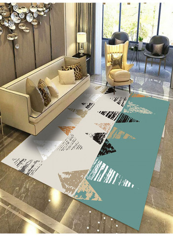 Non-Slip Printed Floor Mat Multicolour 80X120centimeter