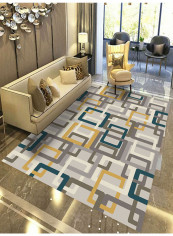 Non-Slip Printed Floor Mat Multicolour 80X120centimeter