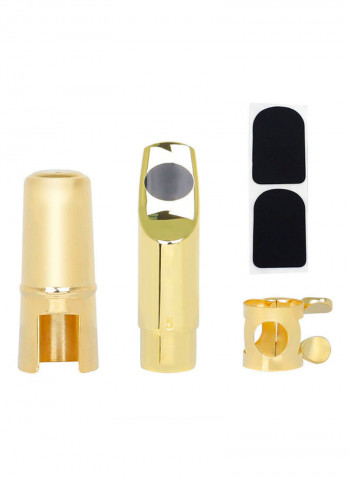 4-Piece Saxophone Mouthpiece with Cap and Pads