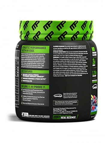 Assault Pre-Workout Energy Drink Powder - Blue Raspberry