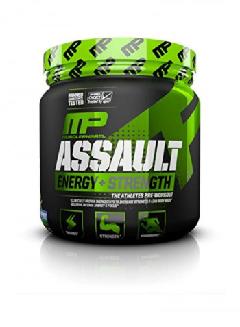Assault Pre-Workout Energy Drink Powder - Blue Raspberry