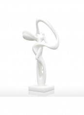 3D Design Human Body Woman Sculpture White 15 x 7.8 x 30cm