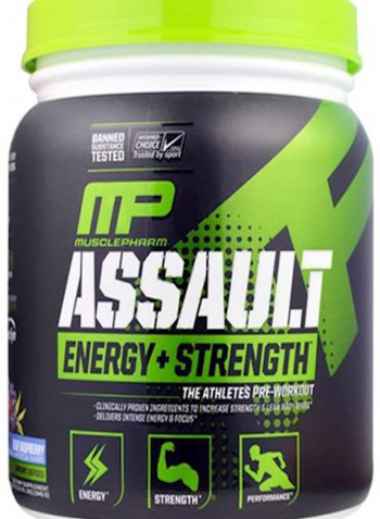 Assault Energy Plus Strength  Raspberry, 0.76 lbs.