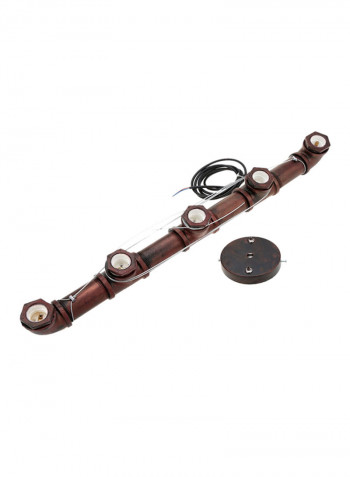 Water Pipe Hanging Lights Brown 25.3x6.1x4.7inch