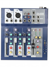 Professional Metal 4 Channel Live Mixer Mixing Console reviews Professional Metal 4 Channel Live Mixer Mixing Console