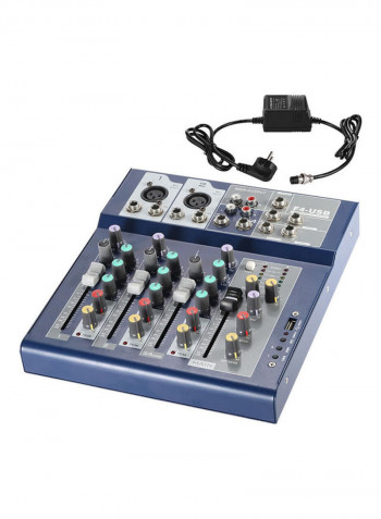 Professional Metal 4 Channel Live Mixer Mixing Console
