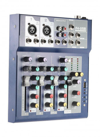 Professional Metal 4 Channel Live Mixer Mixing Console