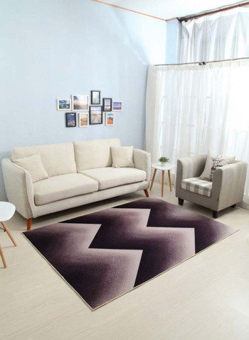 Geometric Pattern Living Room Mat Brown/Beige 80 x 120centimeter