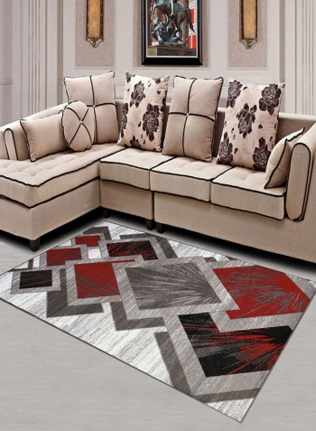 Geometric Pattern Living Room Mat Multicolour 80 x 120centimeter