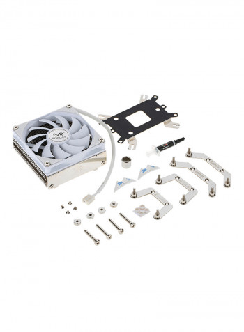 4-Pipes CPU Cooling Radiator Fan 9.2 x 9.2 x 5.2centimeter White