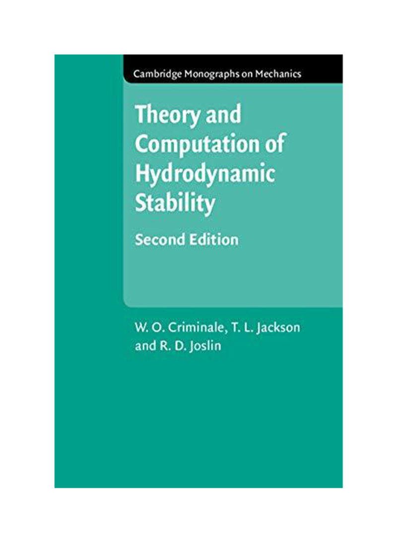 Cambridge Monographs on Mechanics Paperback