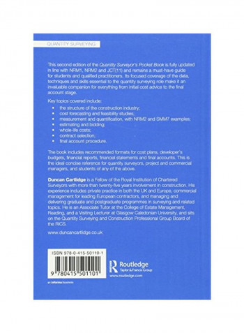 Quantity Surveyor's Pocket Book Paperback 2