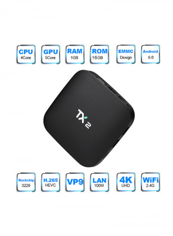Tx2 4K Smart TV Box V313 Black