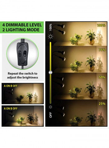 Full Spectrum  Light,LED Grow Lamp For Indoor Plants black 42.50x11.50x28.50cm