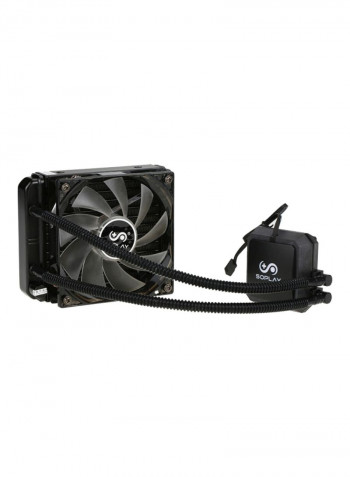 Liquid CPU Cooling System Black/Red