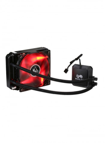 Liquid CPU Cooling System Black/Red