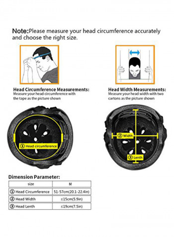Helmet Adjust Size Multi-Impact ABS Shell 41inch