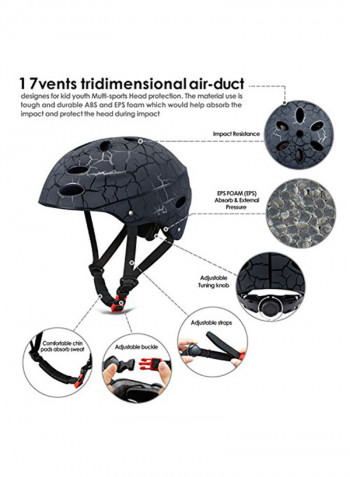 Helmet Adjust Size Multi-Impact ABS Shell 41inch