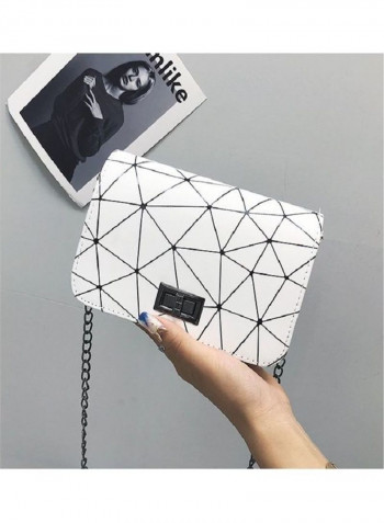 Fashion Crossbody Bag White/Black