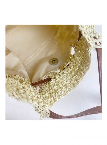 Crocheted Fashion Shell Bag Yellow