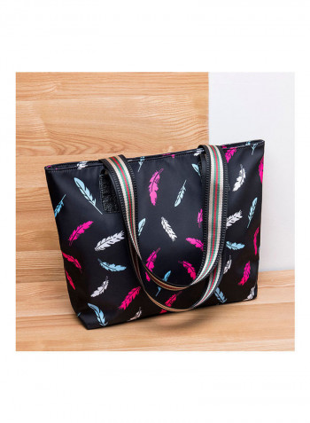 Feather Print Simple Fashion Bag Multicolour