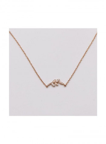 14 Karat Rose Gold Plated Pendant Necklace