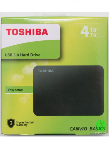 Canvio Basics External Hard Drive 4TB Black