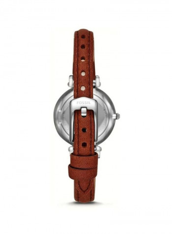 Women's Kinsey Water Resistant Leather Analog Watch ES4446