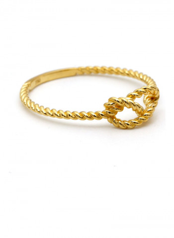18 Karat Gold Knot Rope Twisted Ring
