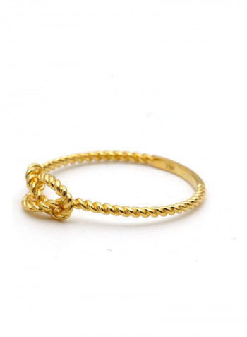 18 Karat Gold Knot Rope Twisted Ring