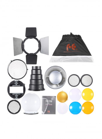 17-Piece Speedlite Accessory Bundle Multicolour