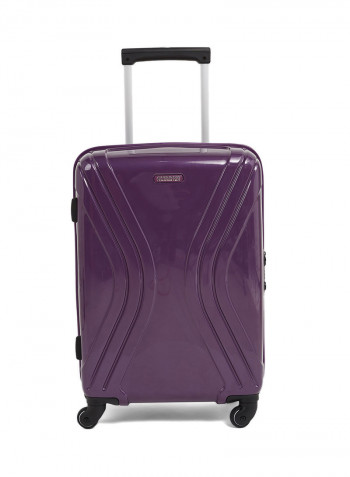 Polycarbonate Travel Rolling Luggage Purple
