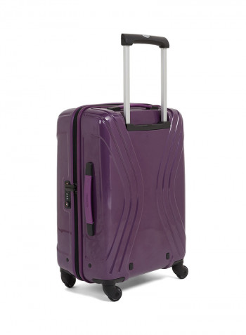 Polycarbonate Travel Rolling Luggage Purple