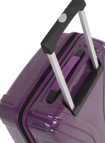Polycarbonate Travel Rolling Luggage Purple