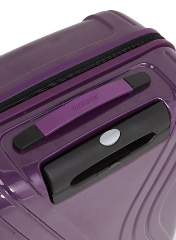 Polycarbonate Travel Rolling Luggage Purple